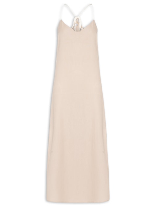 Vestido Midi - Bege