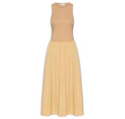 Vestido Midi - Bege