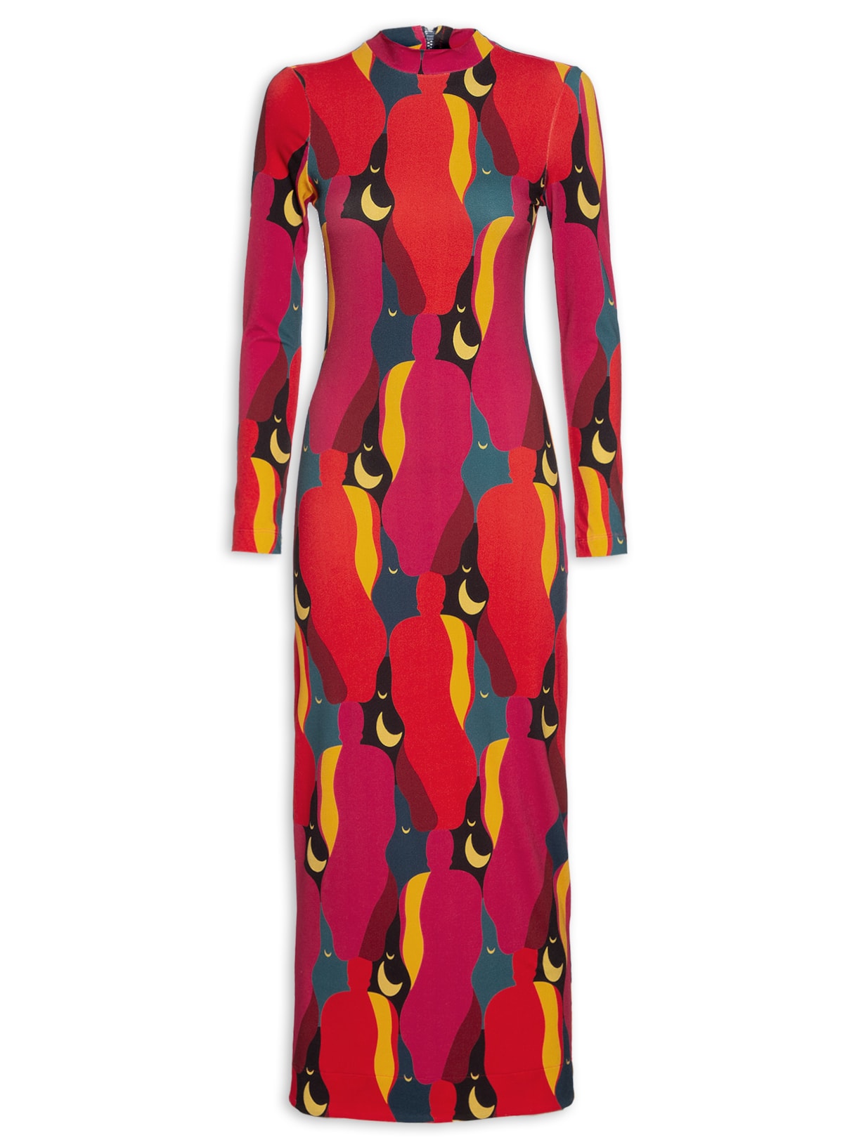 Vestido Midi Beijo - Rosa