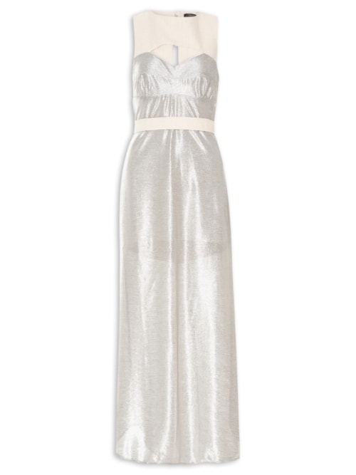 Vestido Midi Belize - Prata