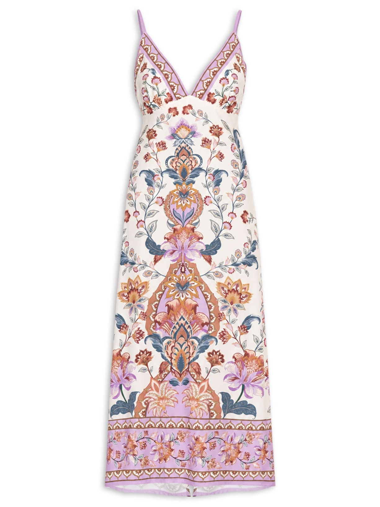 Vestido Midi Boho Maravilha Off White Farm