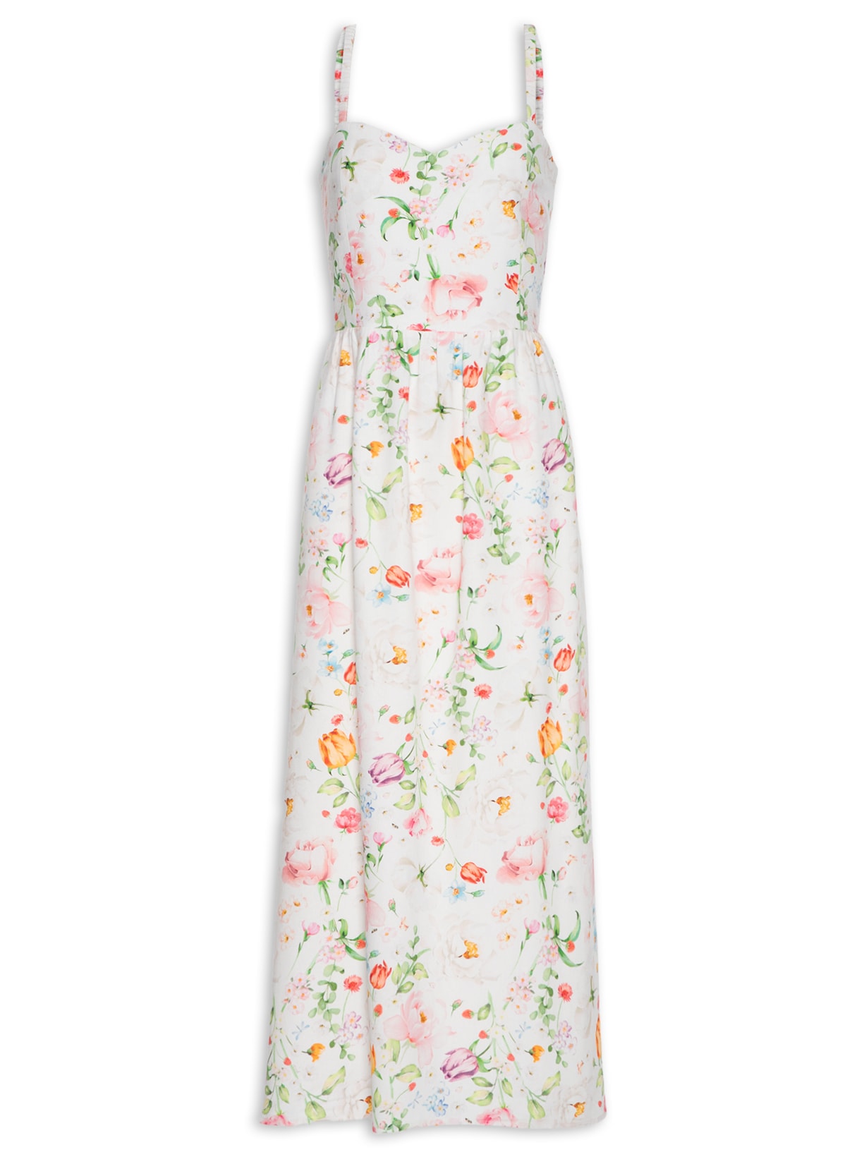Vestido Midi Bonheur - Branco