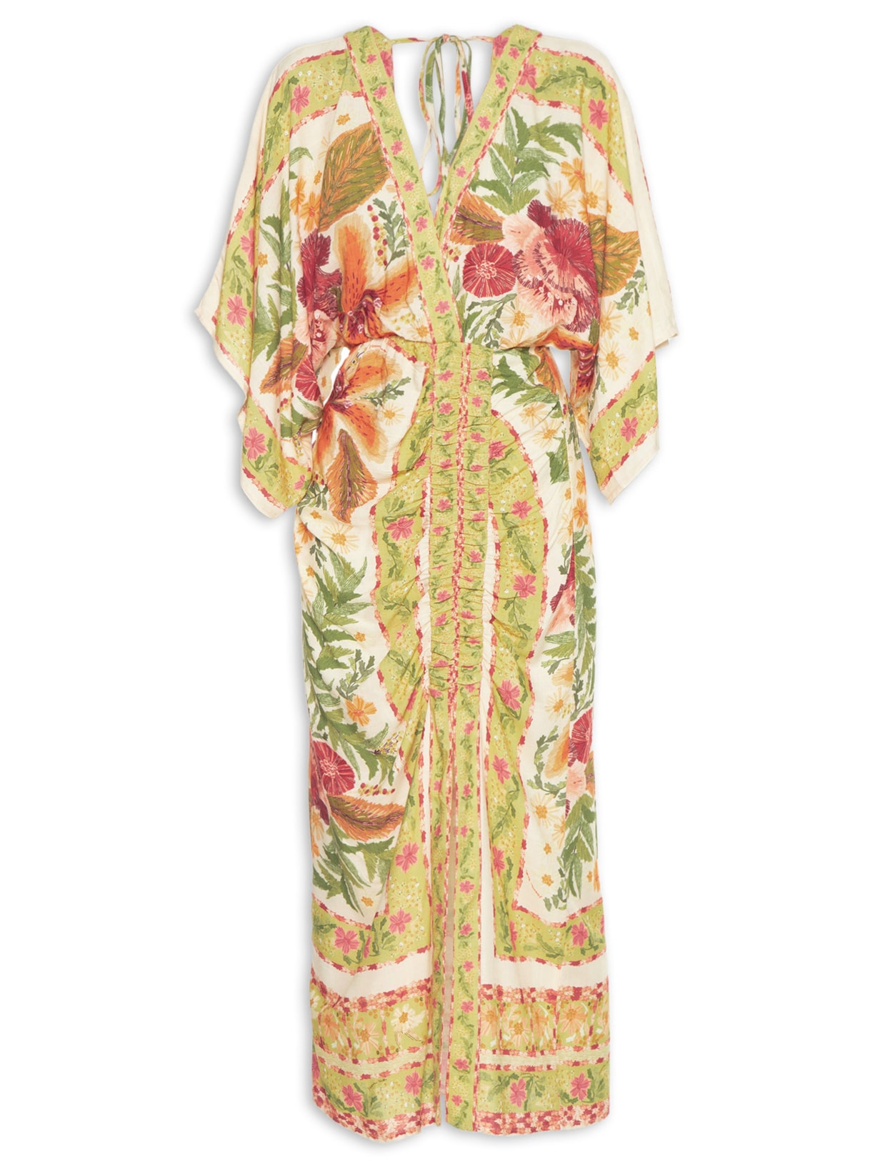 Vestido Midi Bordadeira - Verde