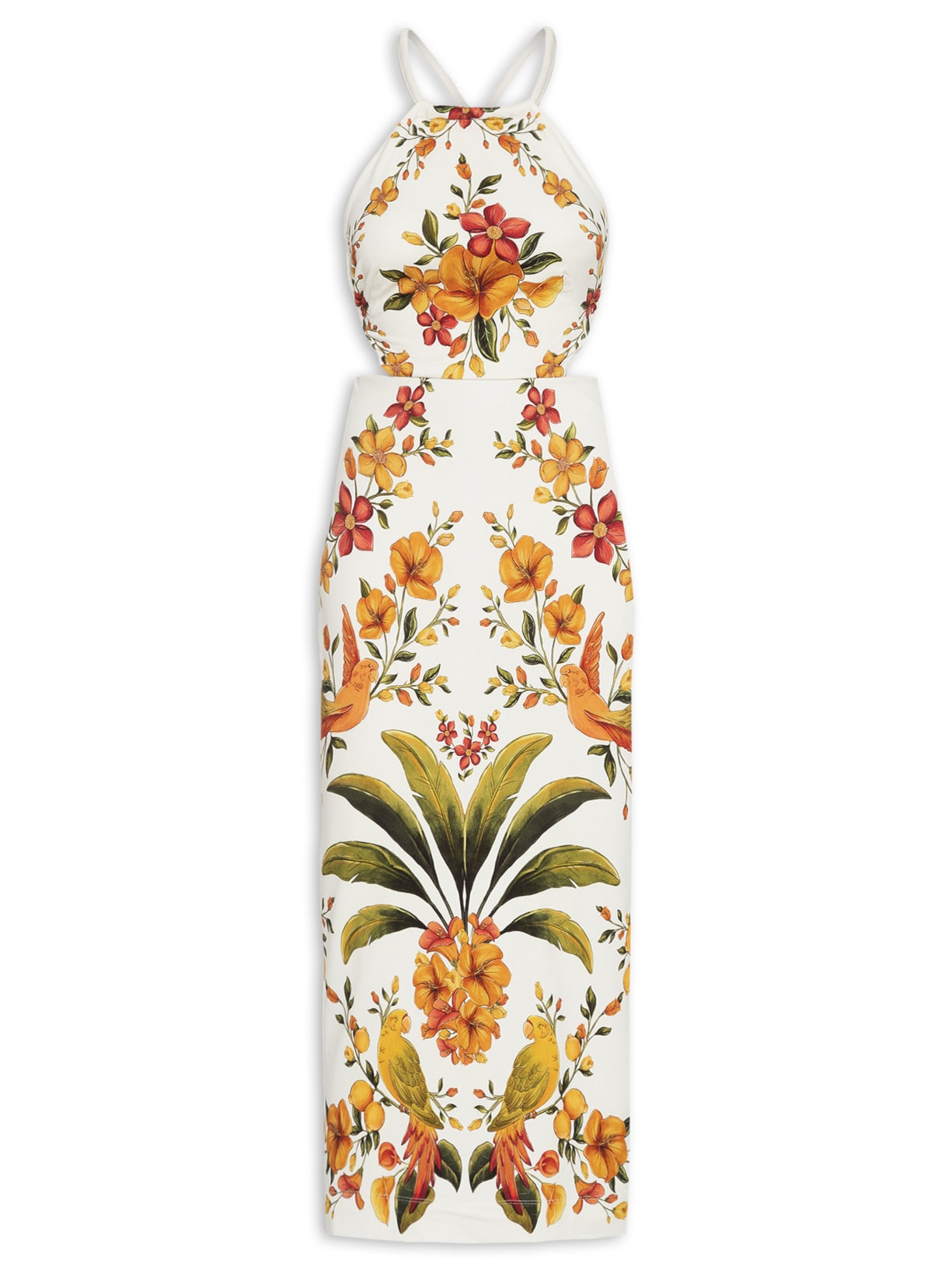 Vestido Midi Bosque Chic - Branco