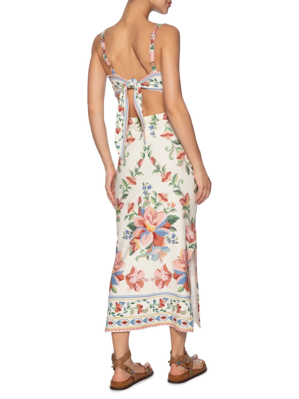 Vestido Midi Brisa Serena Off White Farm