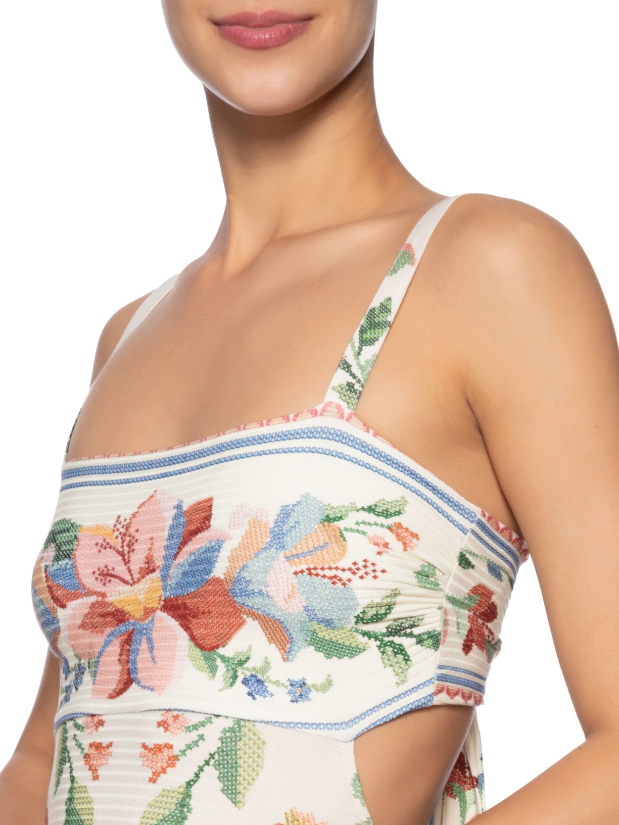 Vestido Midi Brisa Serena Off White Farm