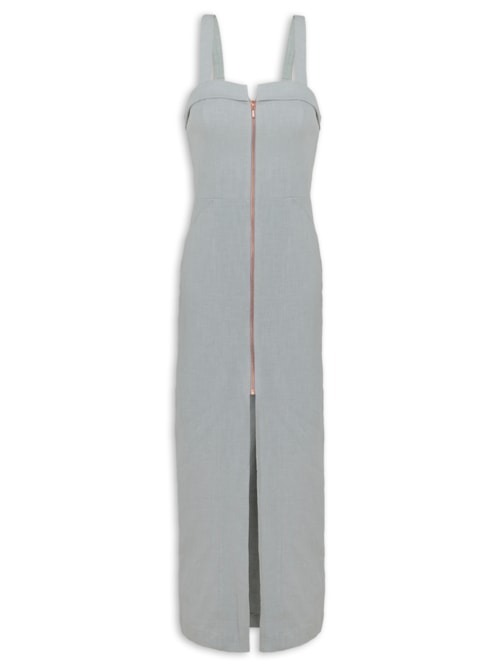 Vestido Midi Bruna - Cinza