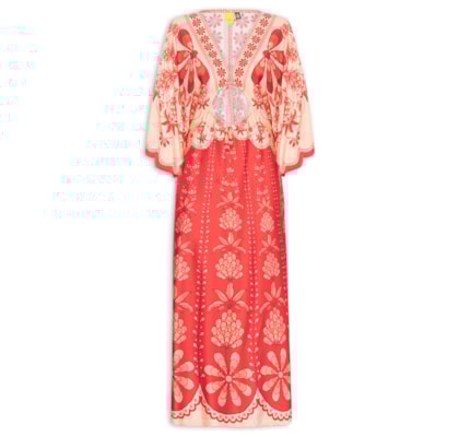 Vestido Midi Caetana - Vermelho 