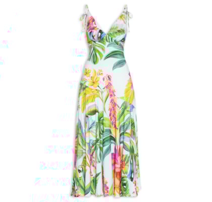 Vestido Midi Canto Dos Pássaros - Azul