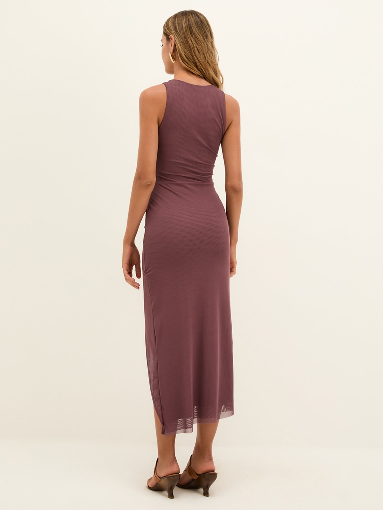 Vestido Midi Catalina Soulmate Marrom Vix
