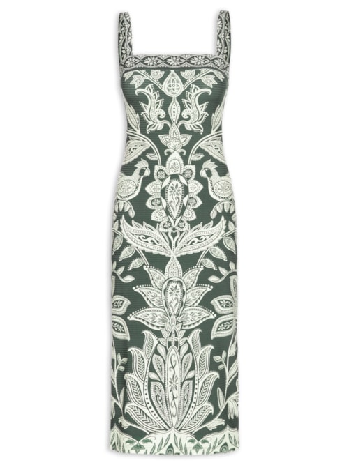 Vestido Midi Céu De Arara - Verde