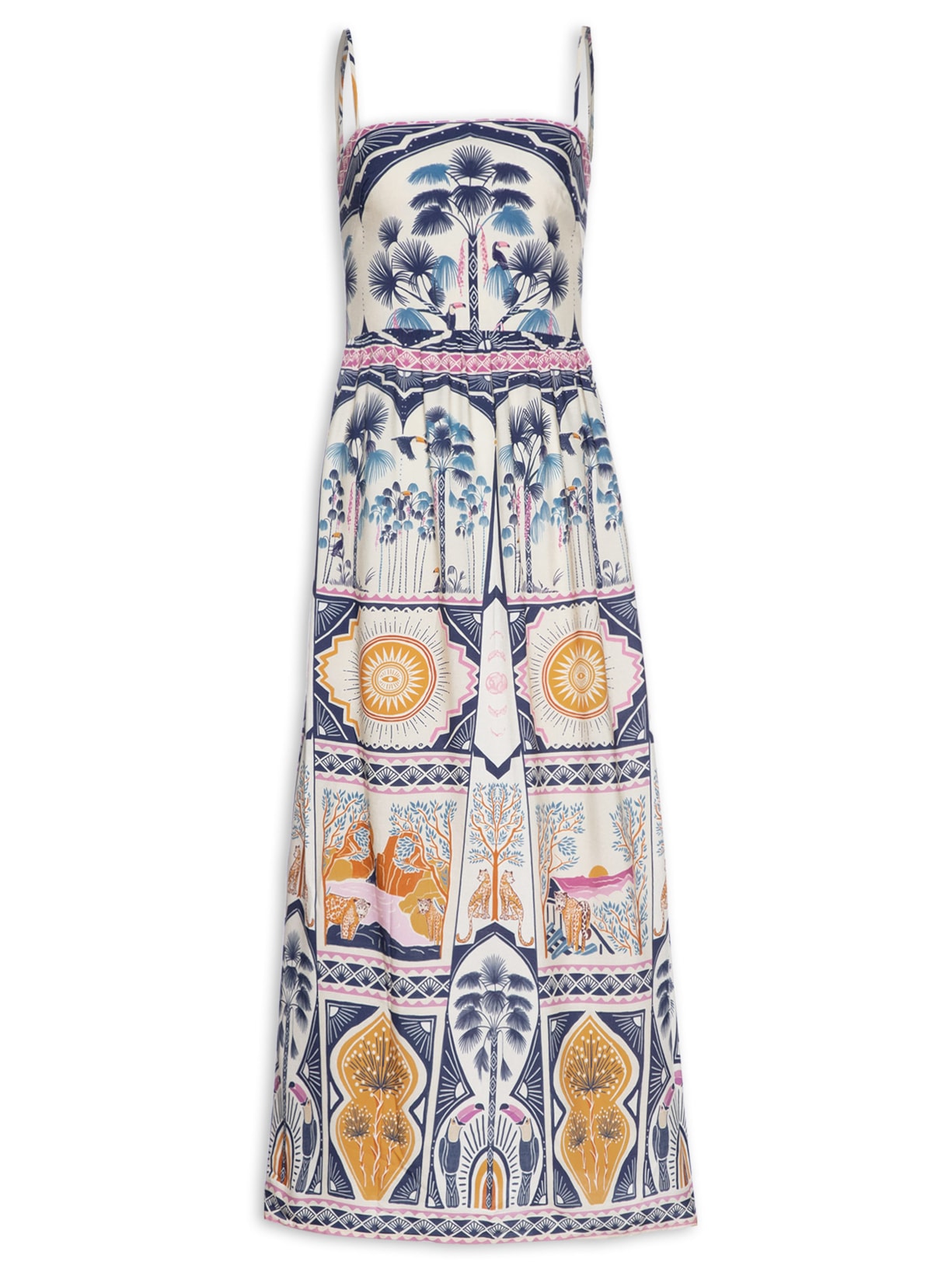 Vestido Midi Chapada Dos Veadeiros - Azul