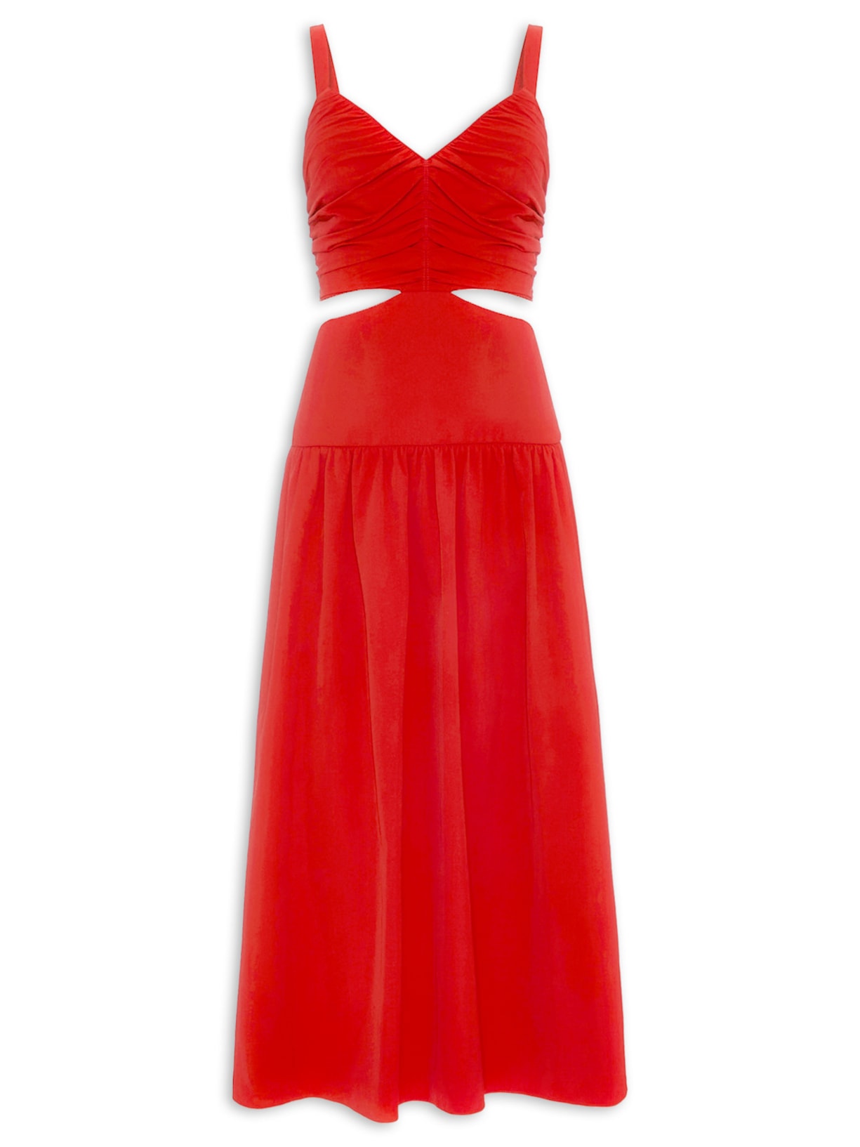 Vestido Midi Christmas V26 - Vermelho
