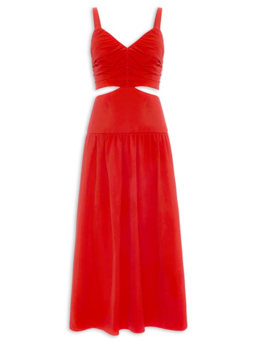Vestido Midi Christmas V26 - Vermelho