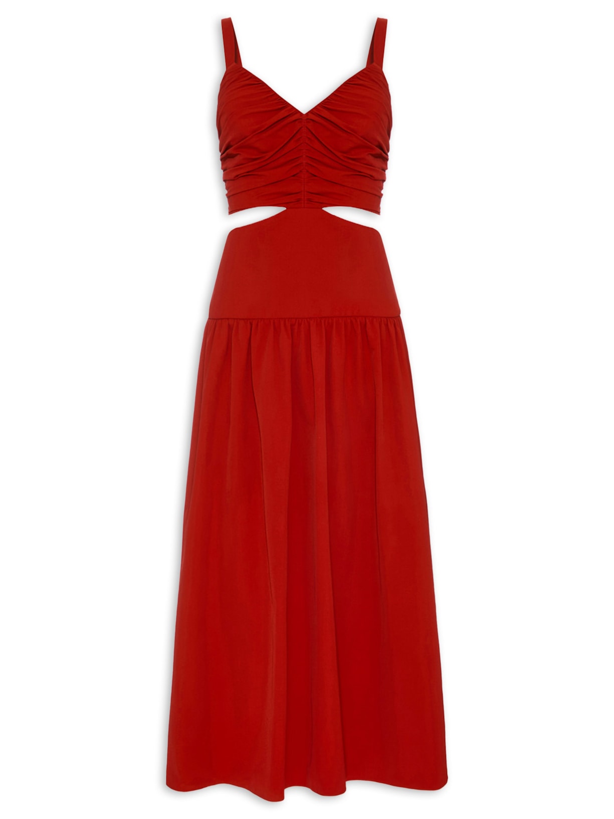 Vestido Midi Christmas V26 Vermelho Mixed