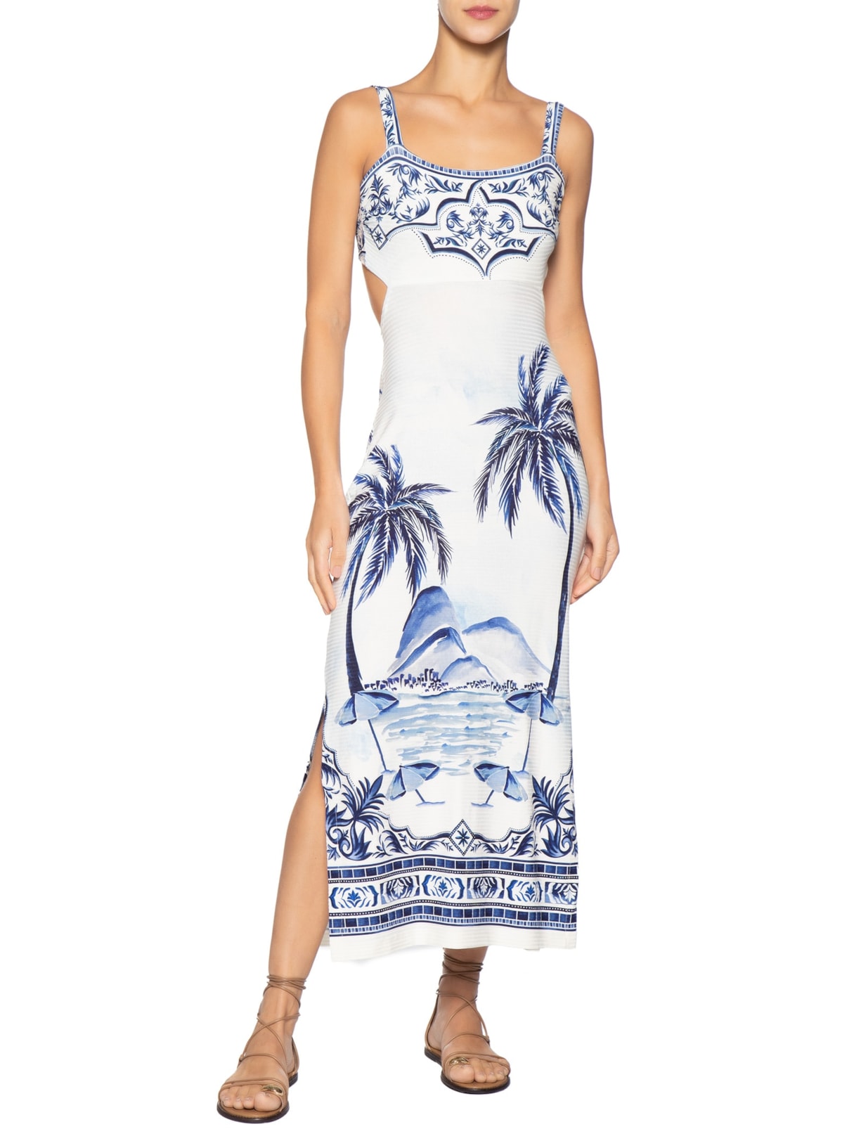 Vestido Midi Cidade Maravilha Branco Farm