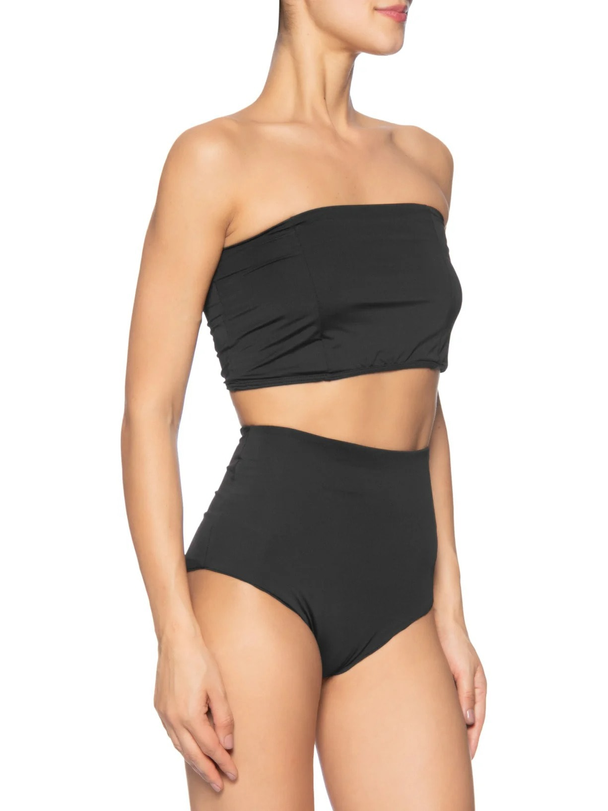 Vestido Midi Com Fenda Nas Costas Em Renda Preto '2Essential