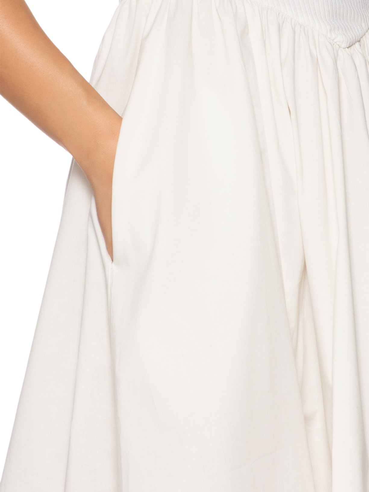 Vestido Midi Com Fenda Off White '2Essential