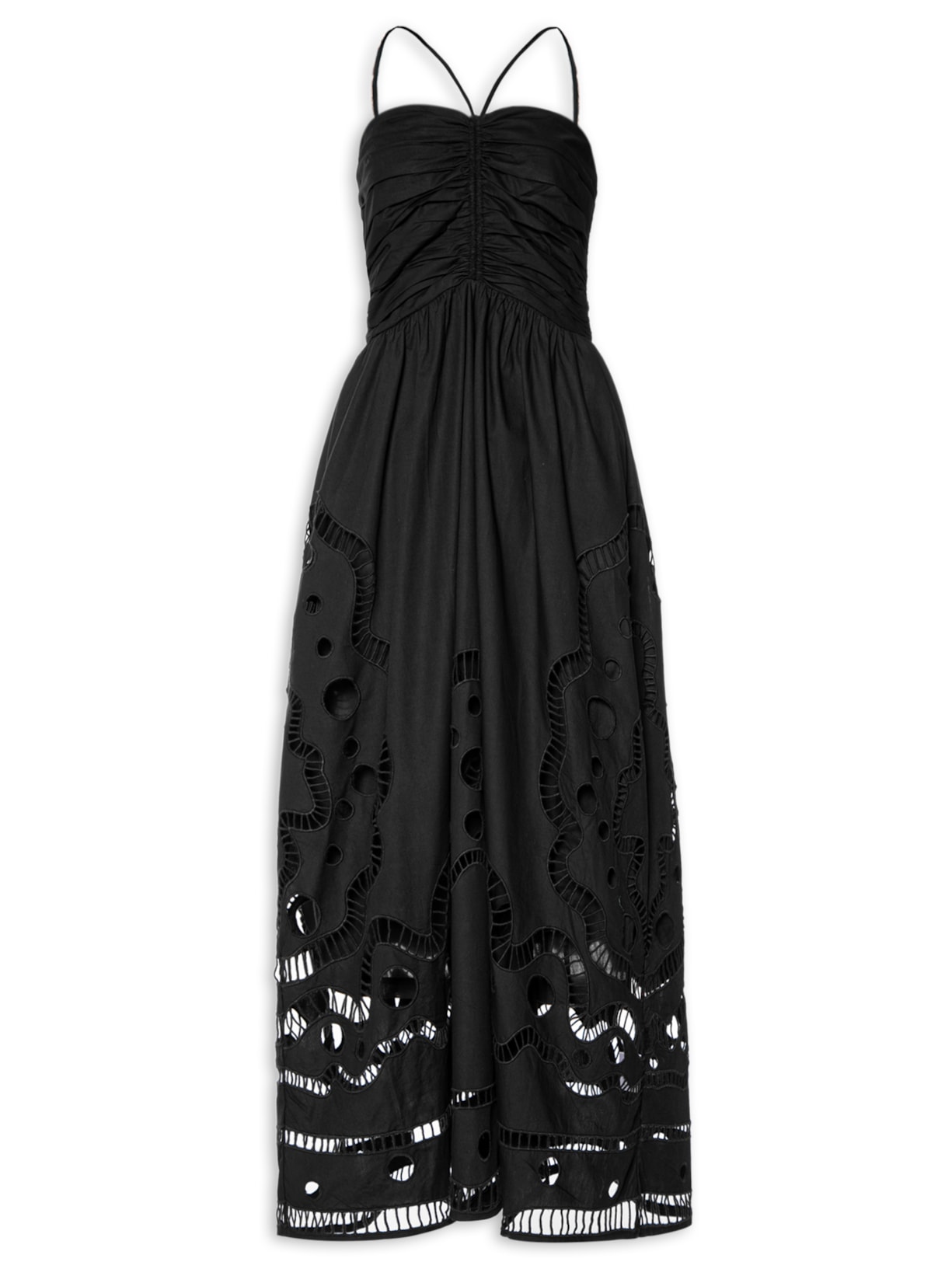 Vestido Midi Contraforma - Preto
