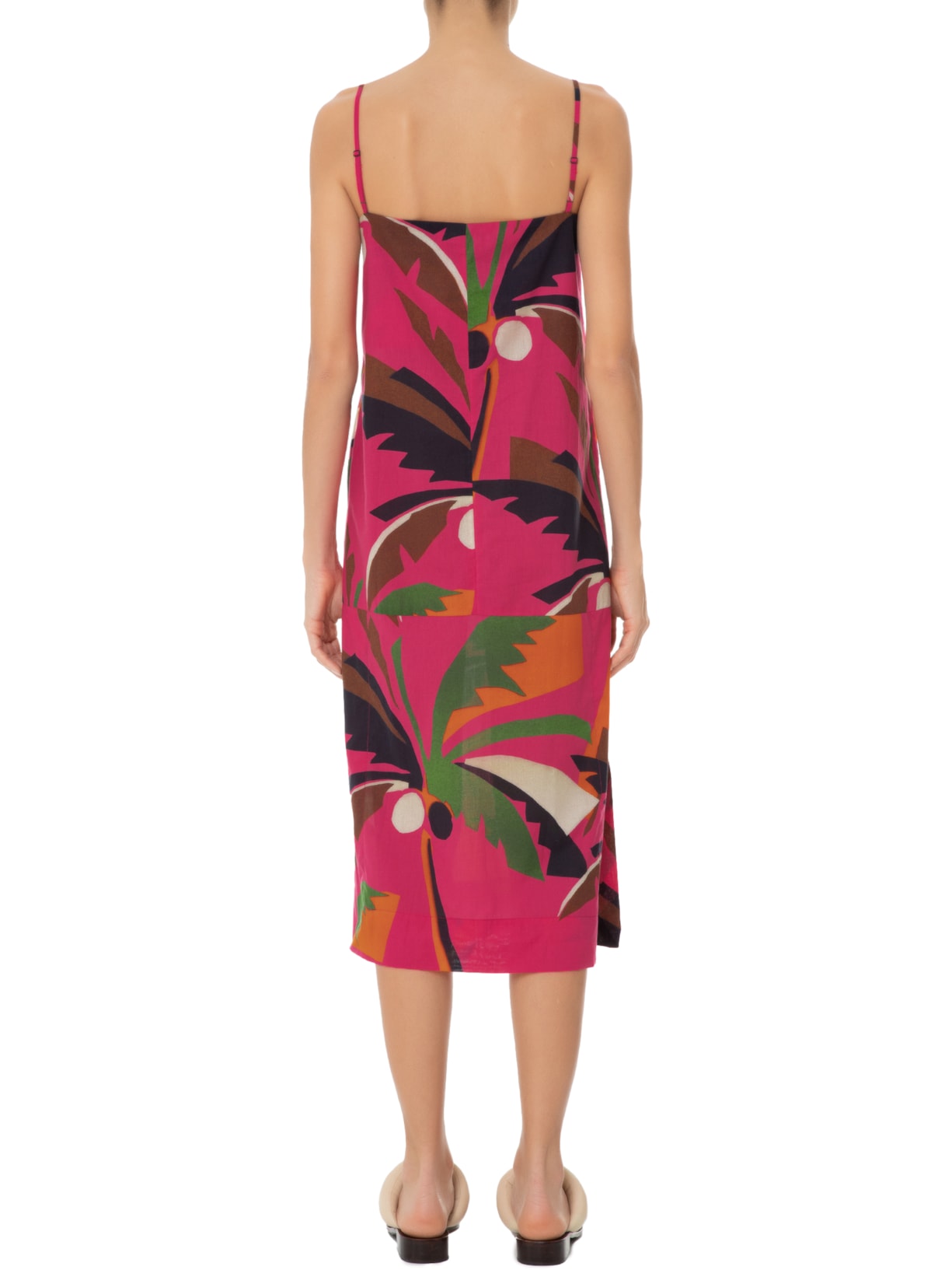 Vestido Midi Coqueiro Rosa Osklen