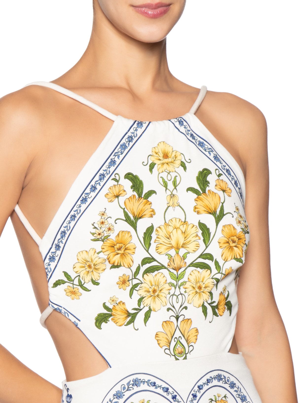 Vestido Midi Coração Boho – Azul Farm