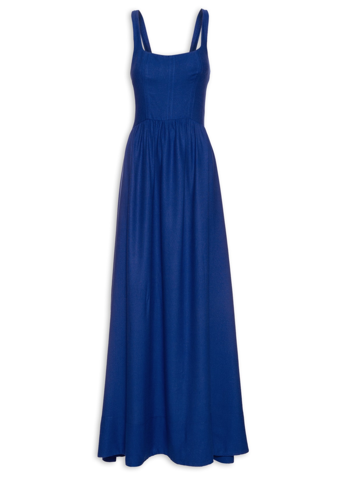 Vestido Midi Corselet - Azul