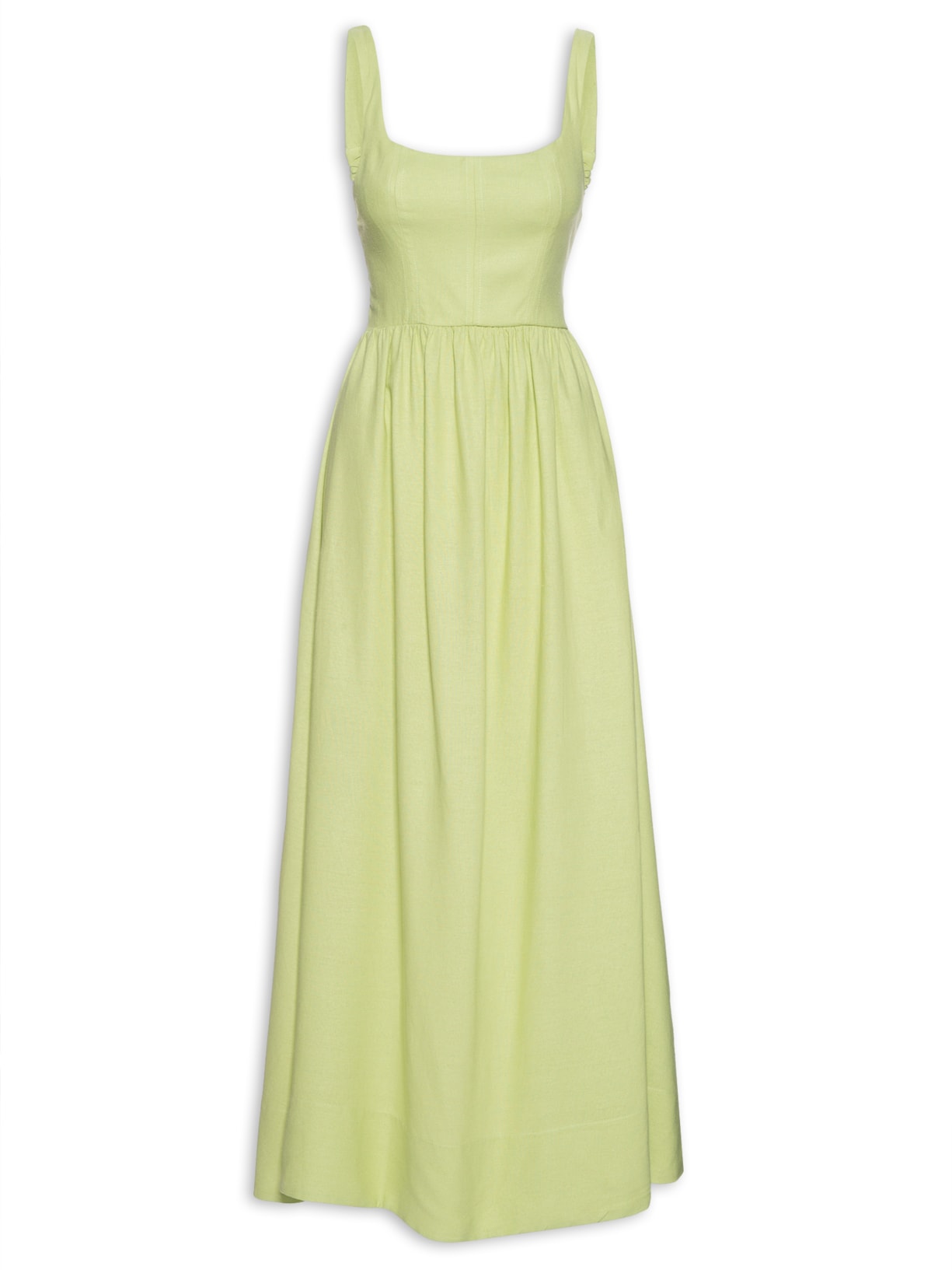 Vestido Midi Corselet - Verde