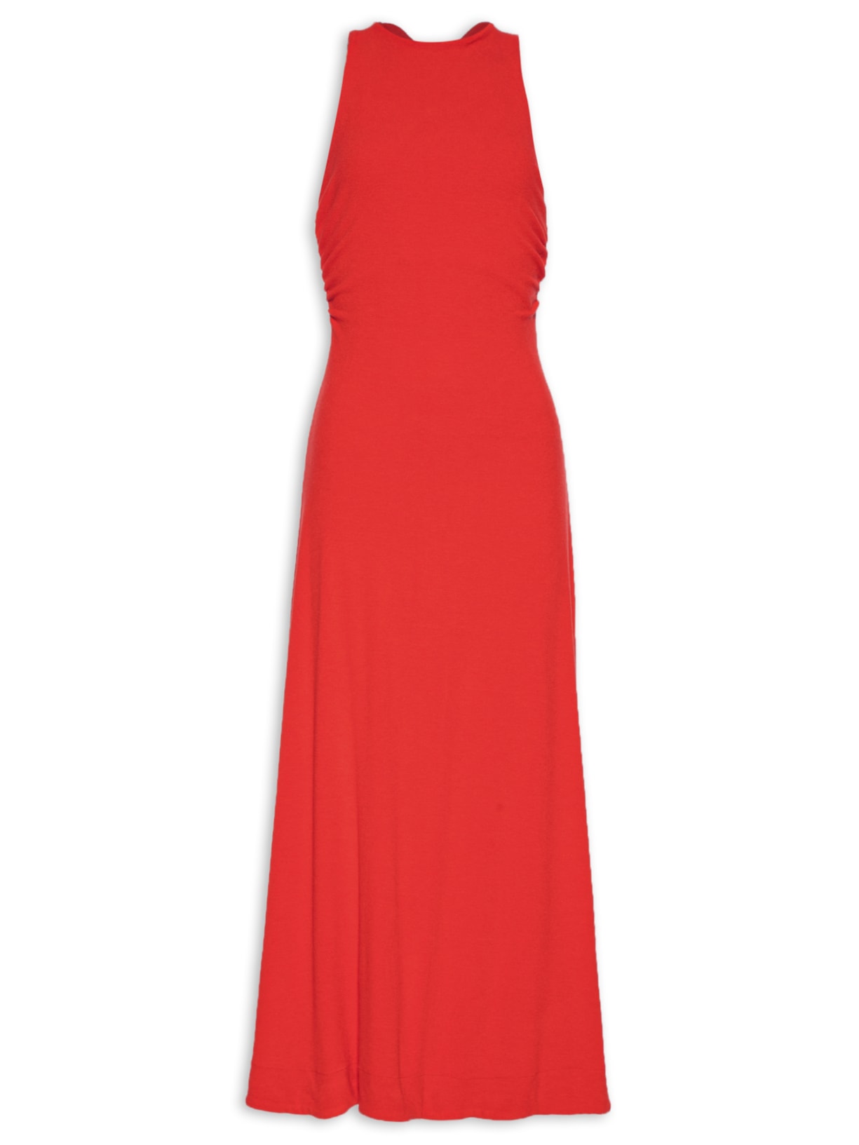 Vestido Midi Cruzado Costas - Vermelho