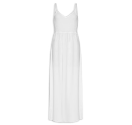 Vestido Midi De Alça - Branco
