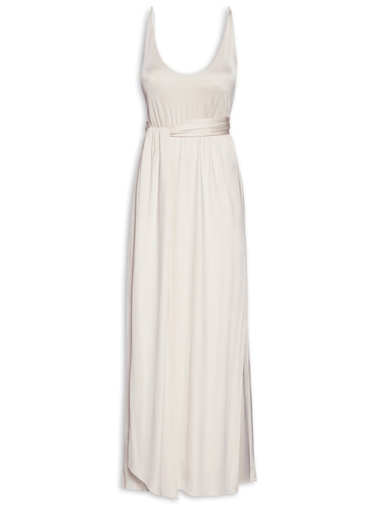 Vestido Midi De Alcinha- Off White Animale