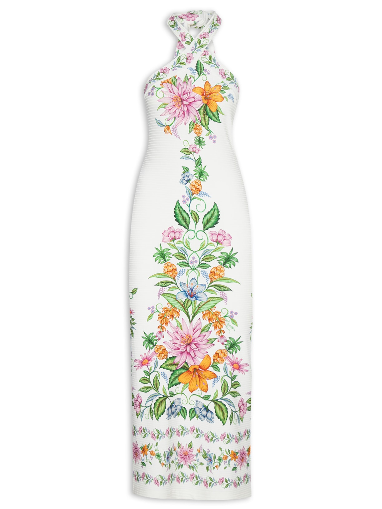 Vestido Midi Delicadeza De Fruta - Off White