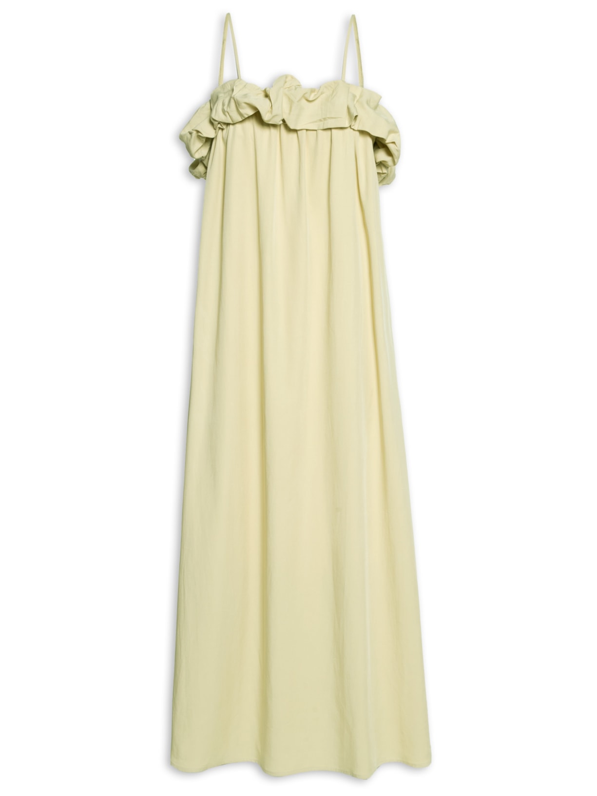 Vestido Midi Detalhe Em Balonê - Verde