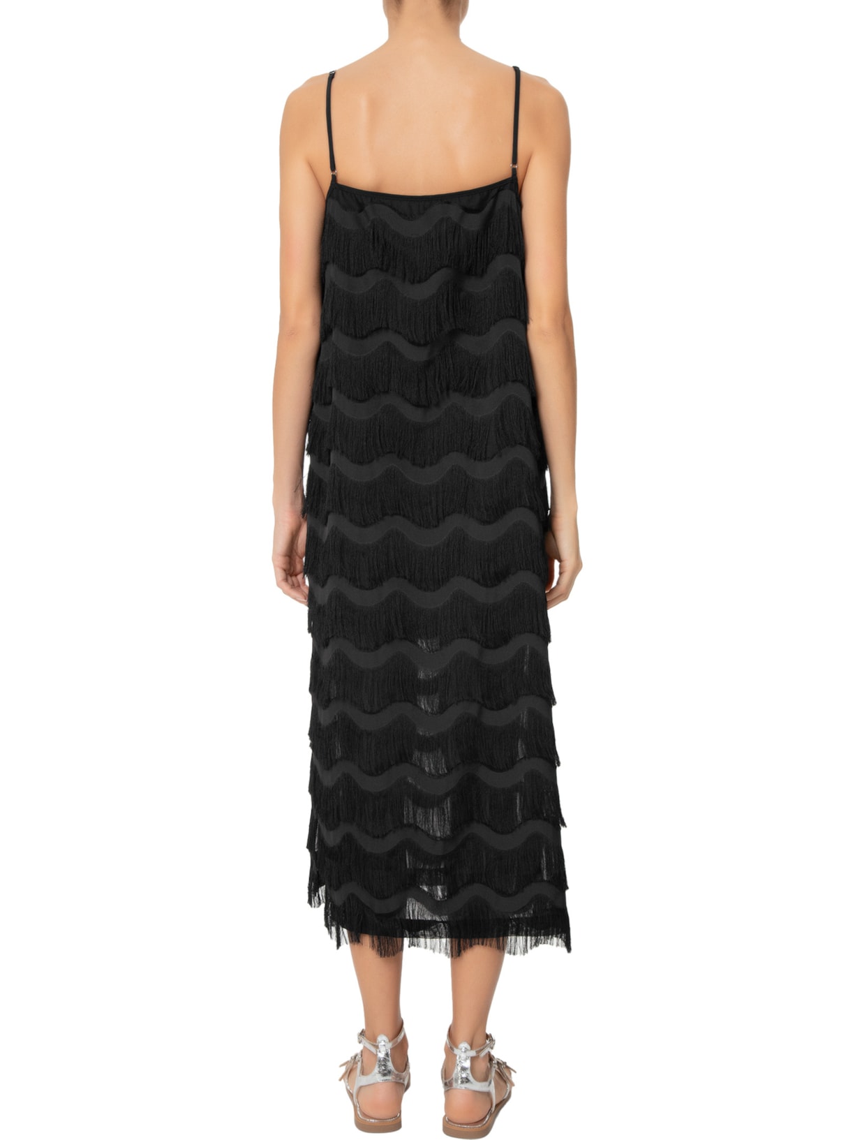 Vestido Midi Dietrich Preto Mixed