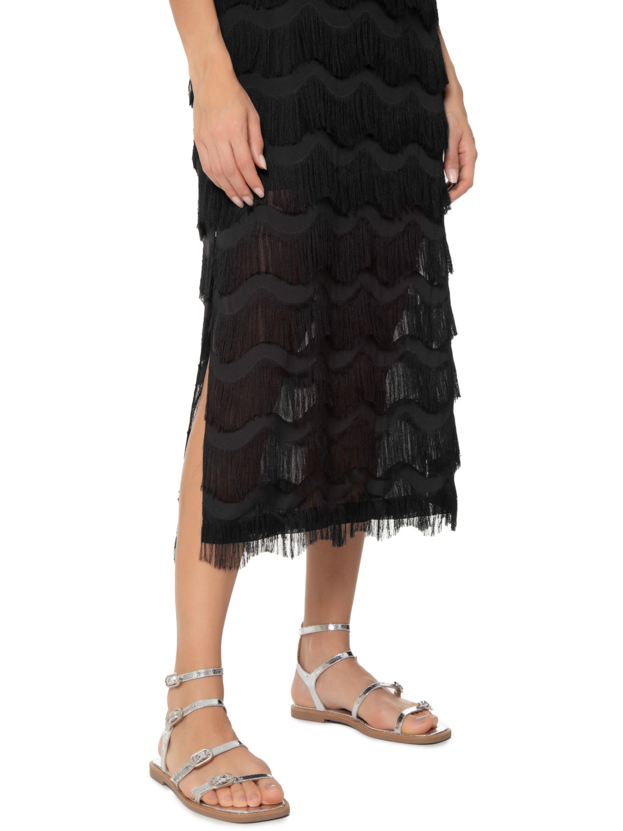 Vestido Midi Dietrich Preto Mixed