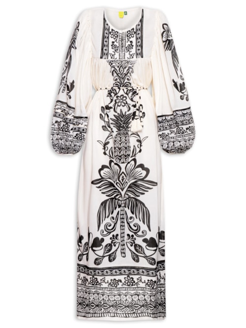Vestido Midi Doce Caminho - Off White