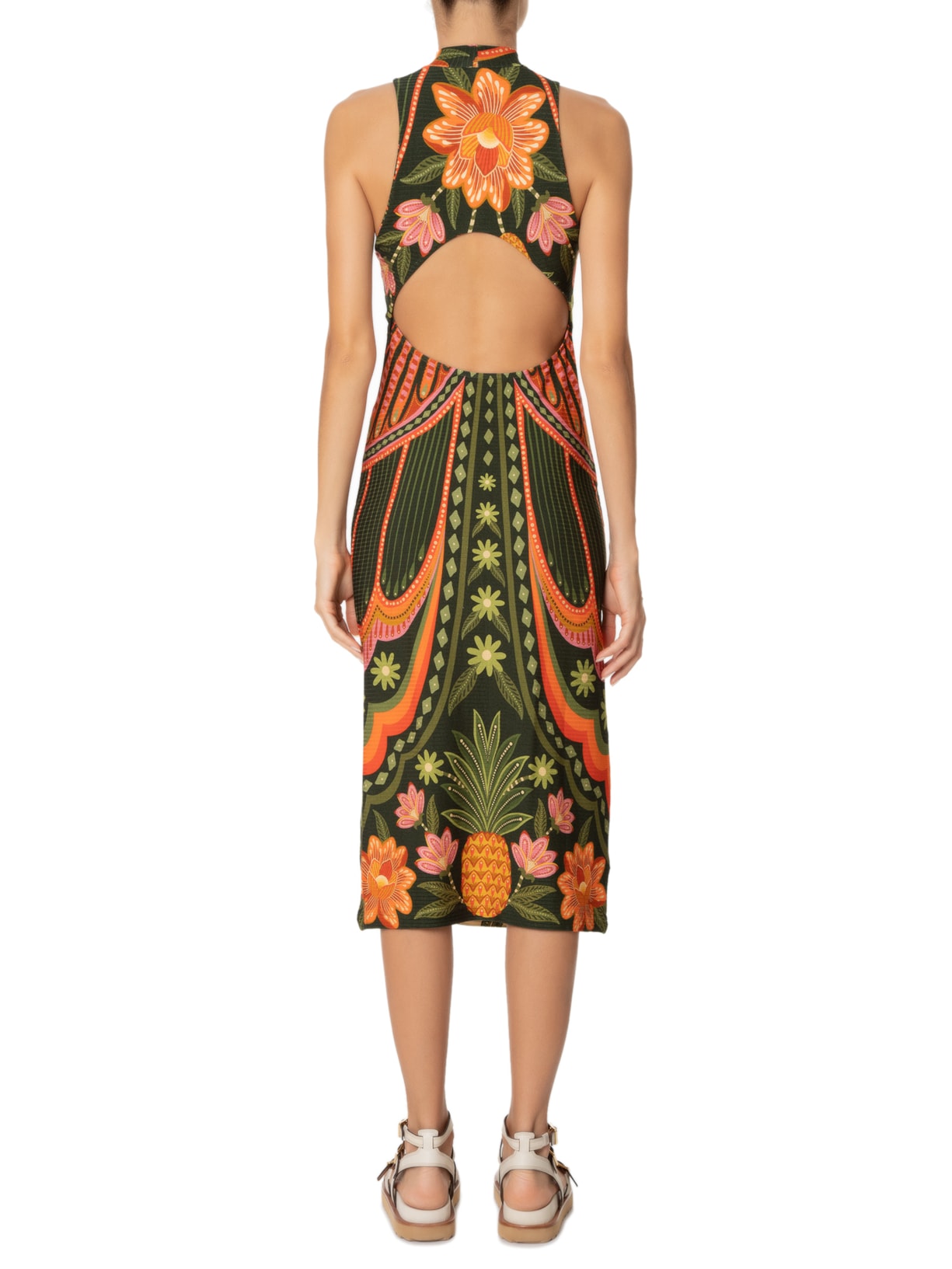 Vestido Midi Doce Voo Verde Farm