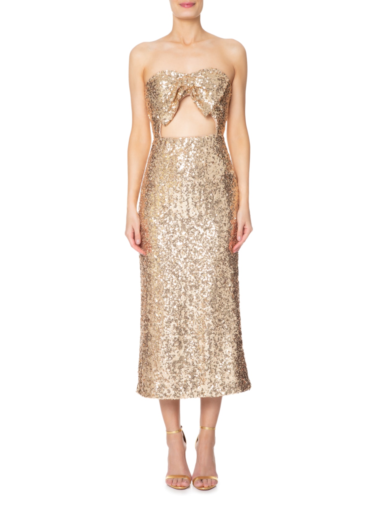 Vestido Midi Duda Dourado Fabulous Agilitá