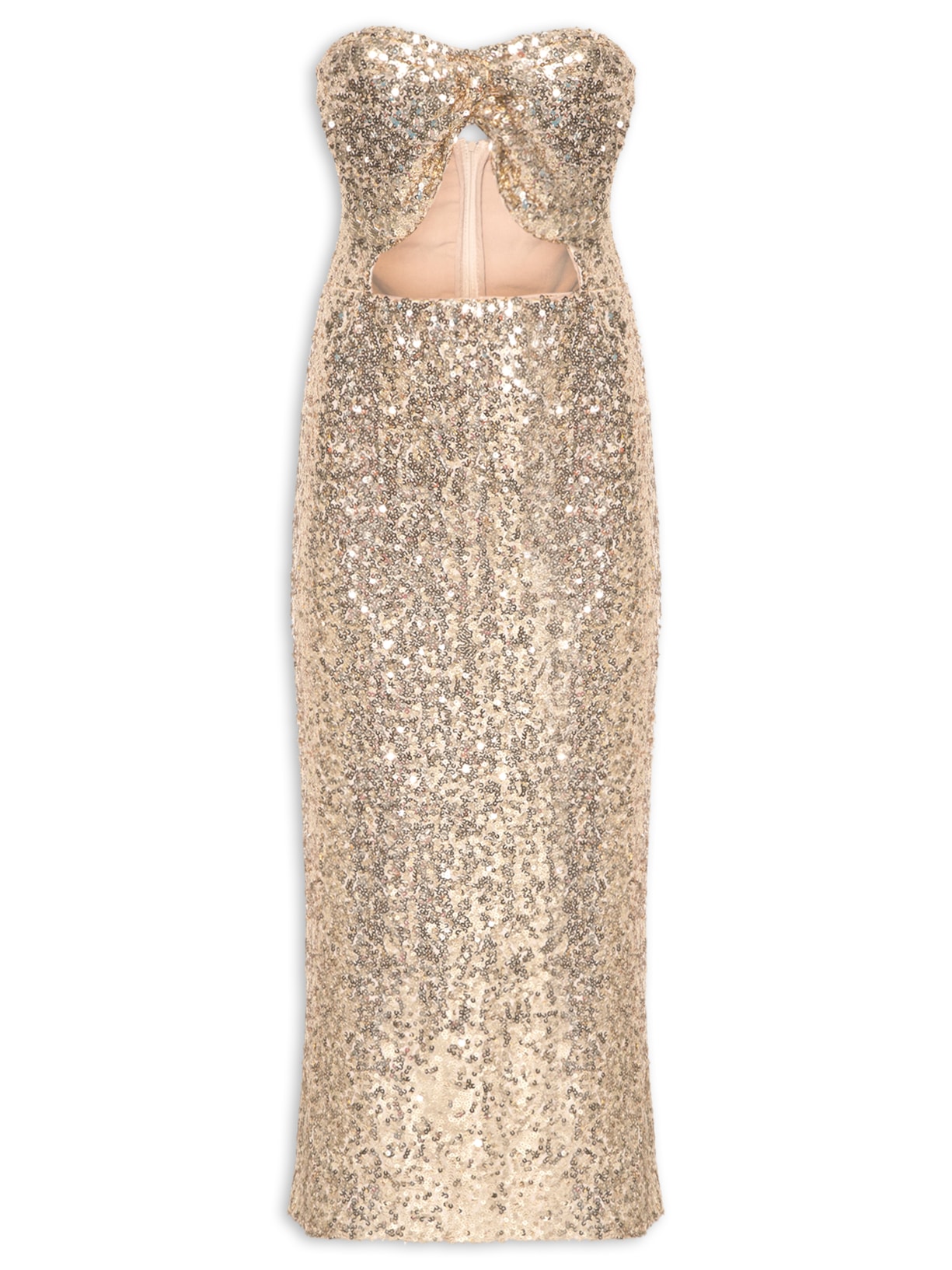 Vestido Midi Duda Dourado Fabulous Agilitá
