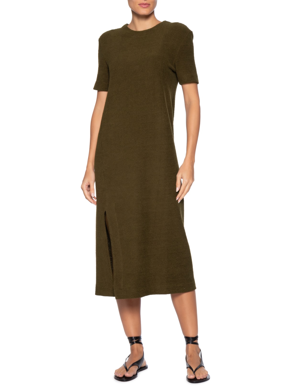 Vestido Midi Eco Comfy Marrom Osklen
