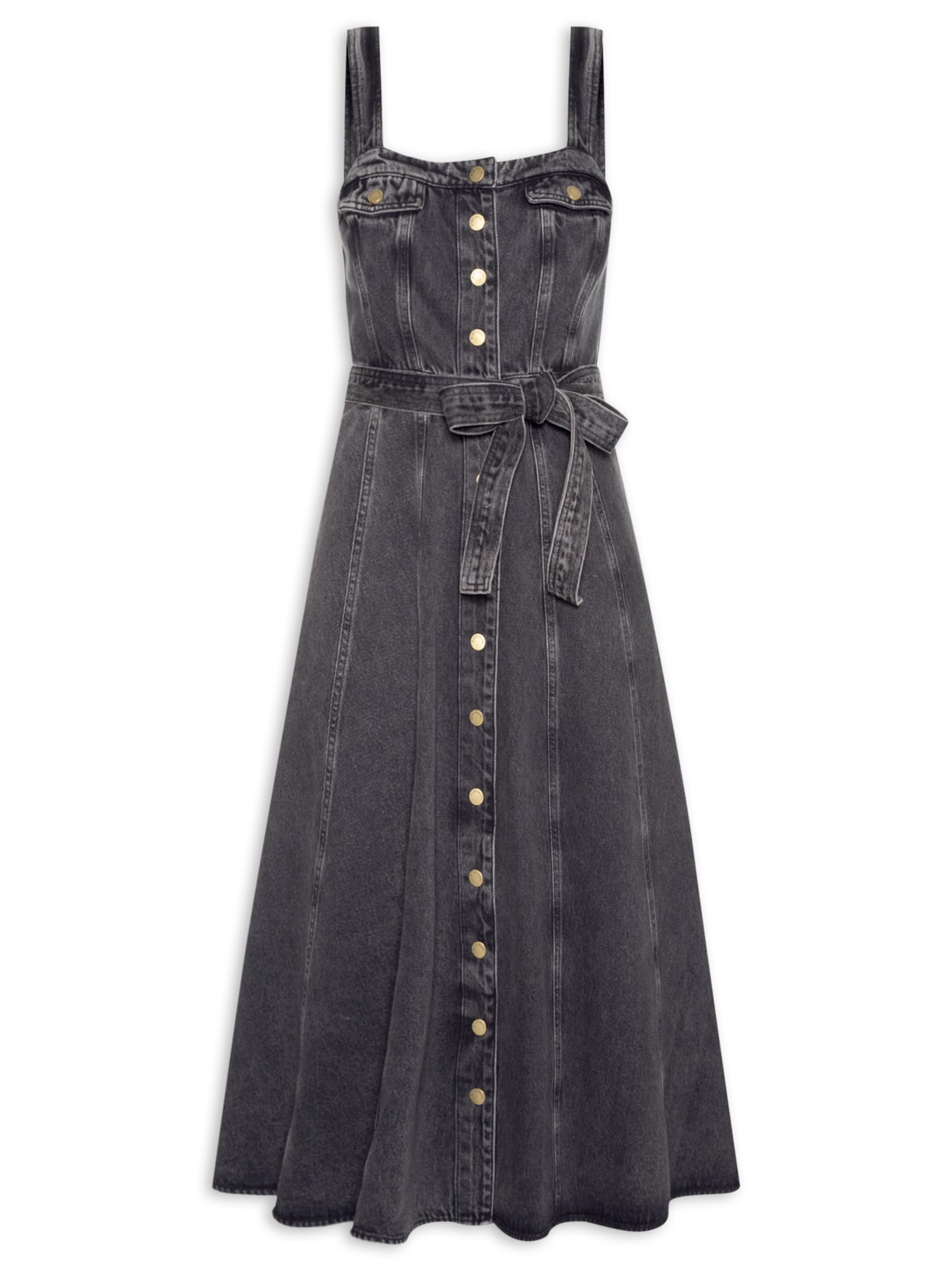 Vestido Midi Elisa – Preto Bo.bô