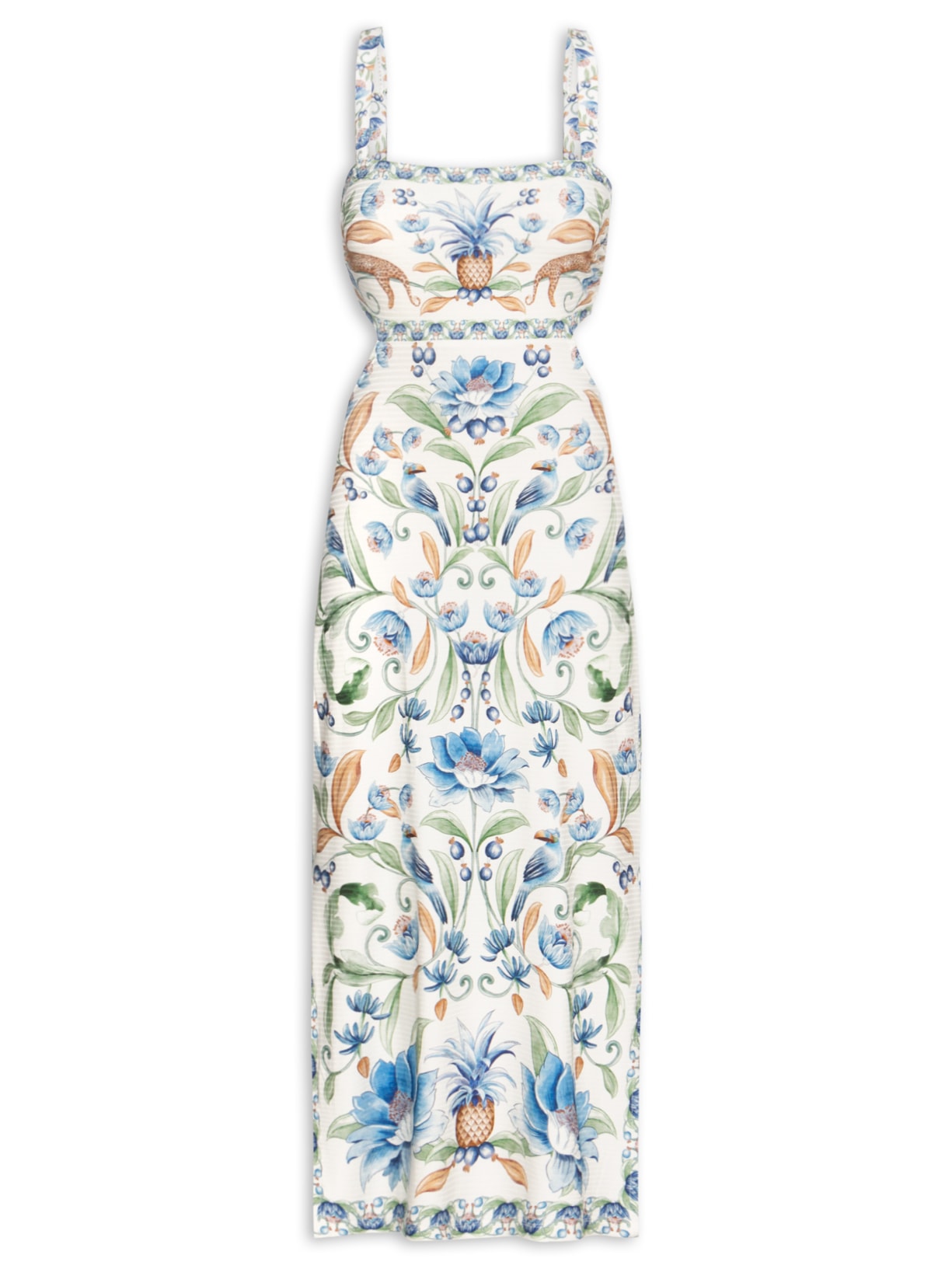 Vestido Midi Elsa Branco Farm