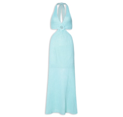 Vestido Midi Em Tricot- Verde