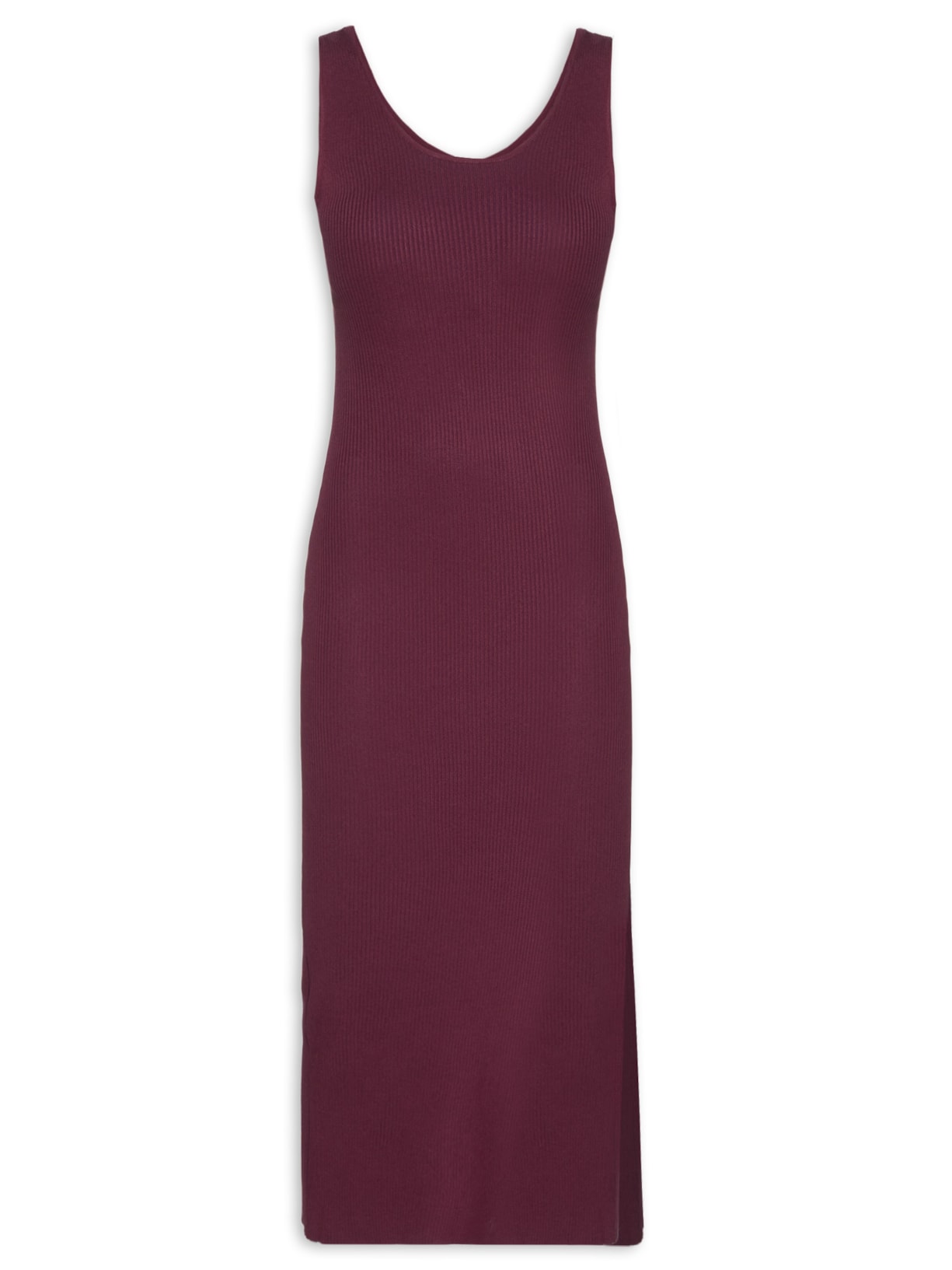 Vestido Midi Em Tricot Vermelho Market 33