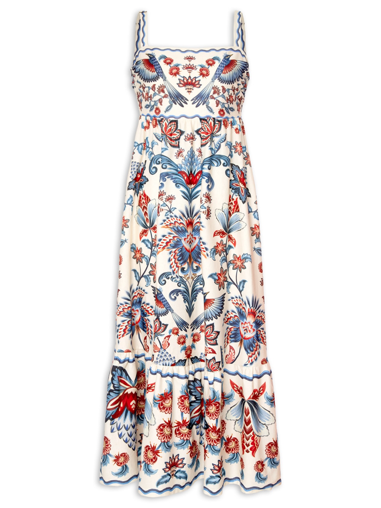 Vestido Midi Encanto Boho Branco Farm