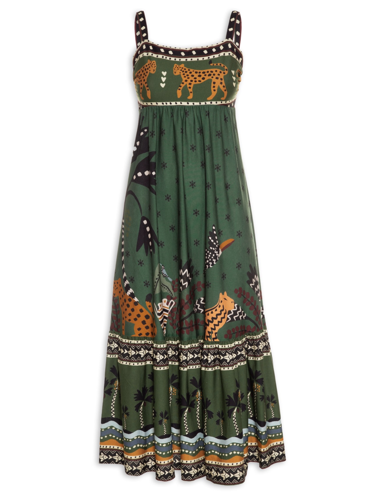 Vestido Midi Encanto Buriti - Verde