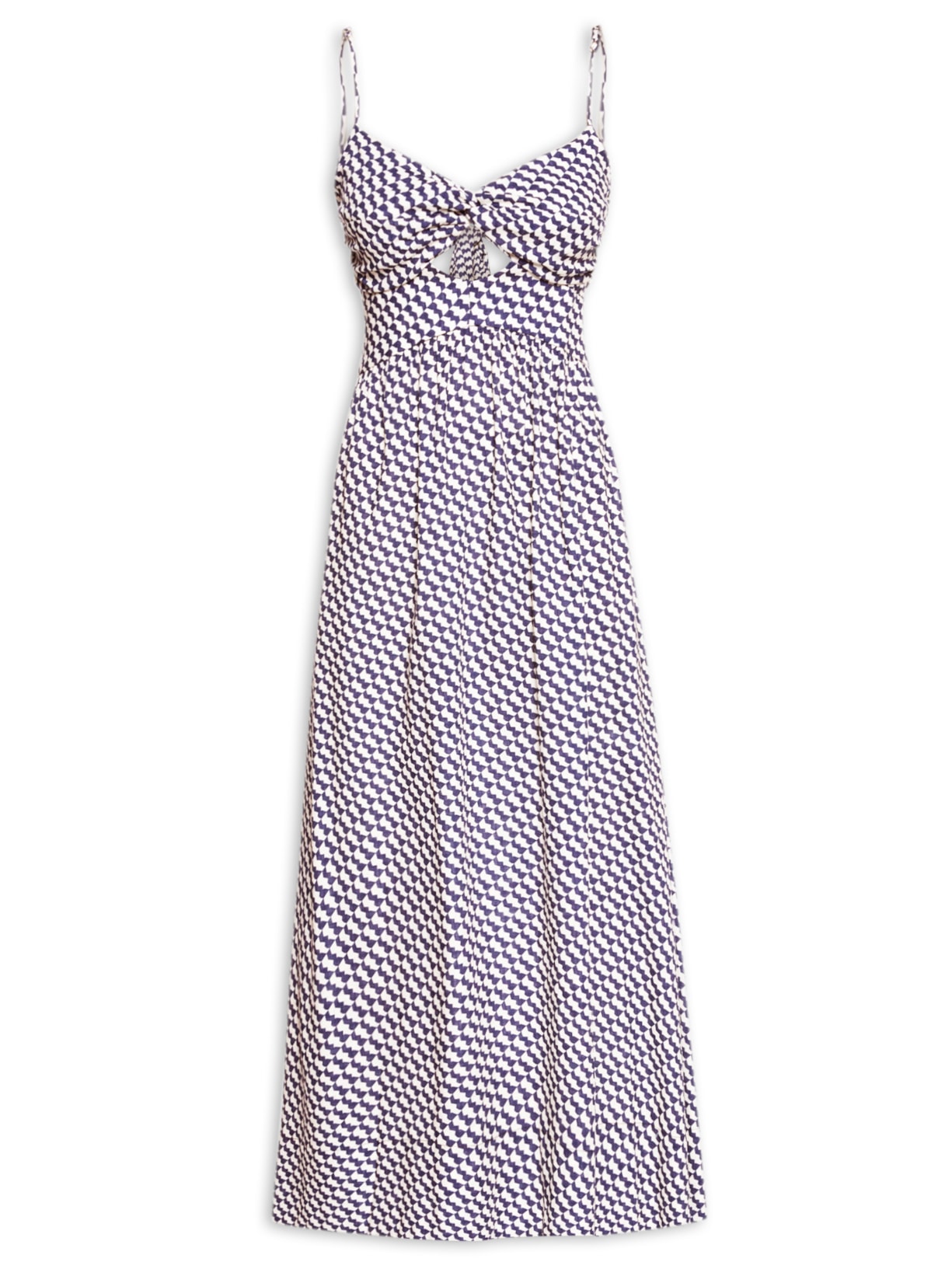 Vestido Midi Estampa Gávea - Azul