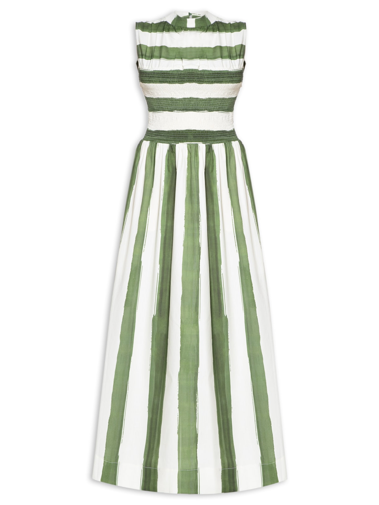 Vestido Midi Estampa Natureza - Verde