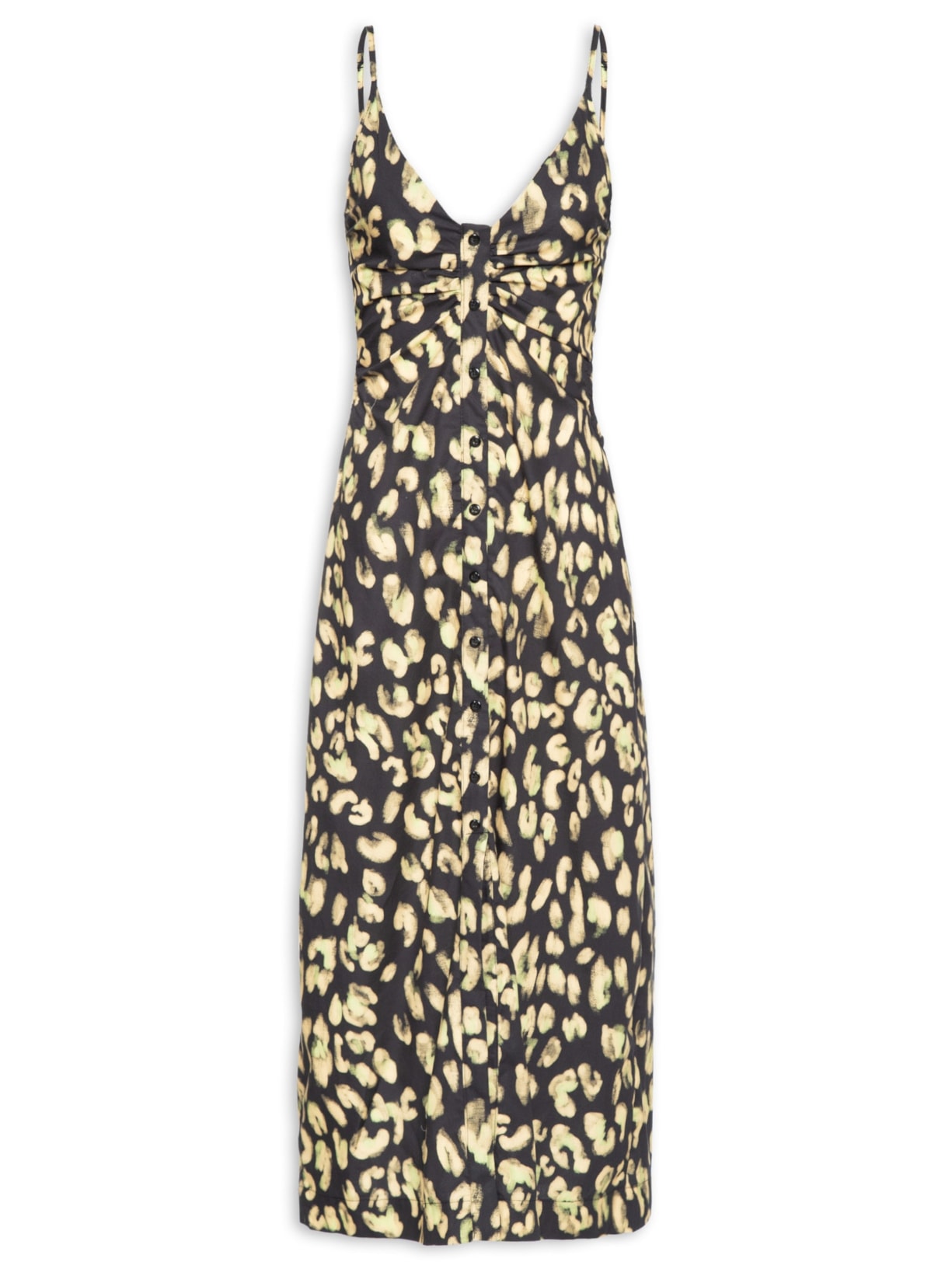 Vestido Midi Estampa Onça - Animal Print