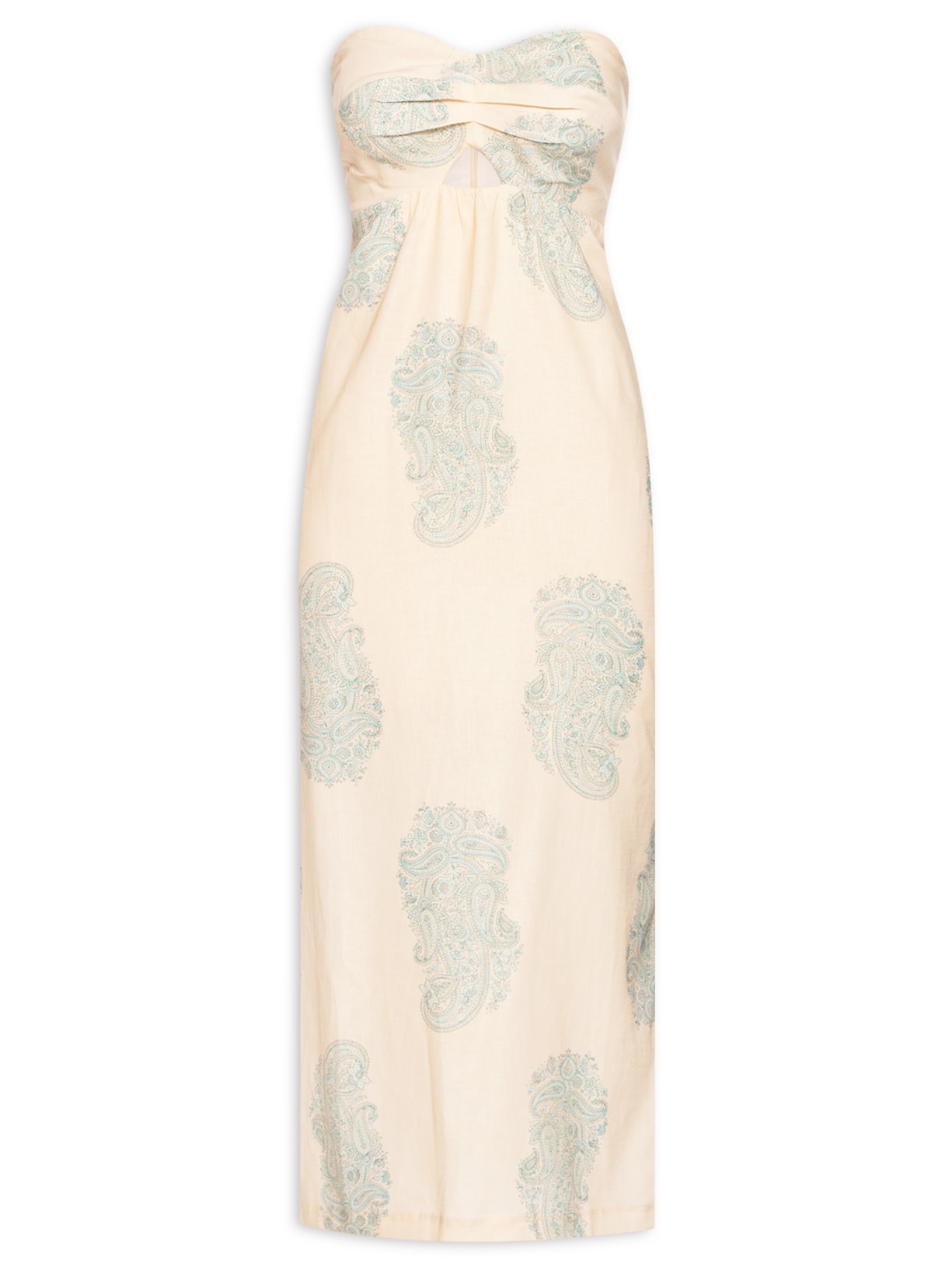 Vestido Midi Estampa Rani - Bege