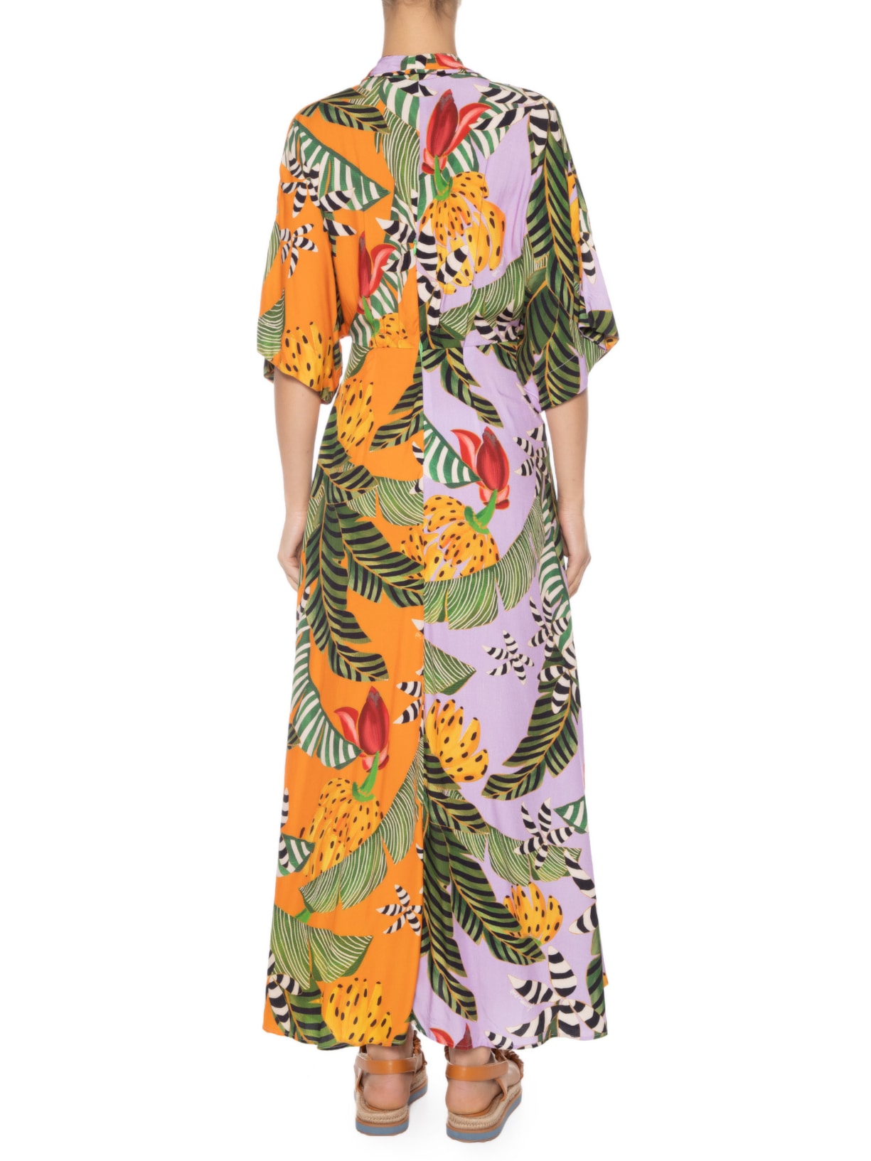 Vestido Midi Festa De Banana Roxo Farm